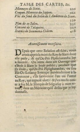Avertissement necessaire