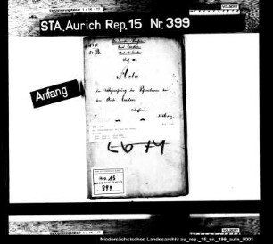 Der Schreibdienst bei dem Amt Emden
