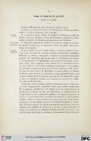 Séance du Comité du 30 mai 1872