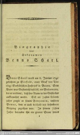 Biographie des Oekonomen Benno Scharl
