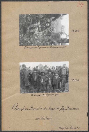 In Serbien: Südungarische "Zigeunerin" als Wahrsagerin 1915
