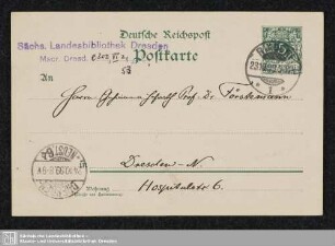 Postkarten 1899