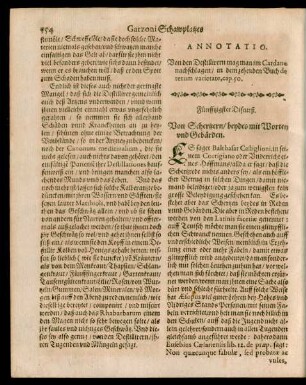 Fünfftzigster Discurß. Von Schertzern/ beydes mit Worten und Gebärden.