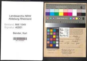 Entnazifizierung Karl Bender , geb. 30.10.1890 (Arbeiter)