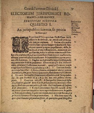 Electorum Iuris Publici Romano-Germanici Semidecas ..., Secunda