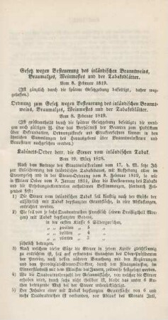 Februar 1819 - März 1843