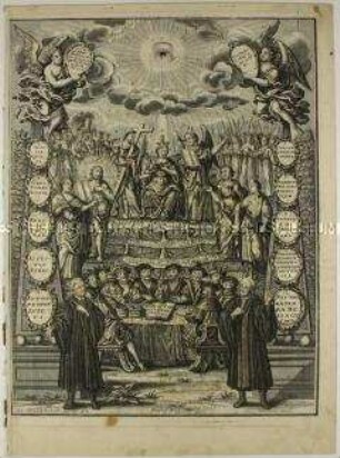 Allegorie auf die Augsburger Konfession - Erinnerungsblatt zum 200. Jahrestag