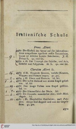 Italienische Schule (Nr. 4361-4877)