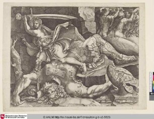 [David coupant la tête à Goliath; David Cutting of the Head of Goliath; David enthauptet Goliat]