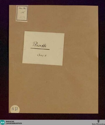 Symphonies - Don Mus.Ms. 1673 : C; MurR A9