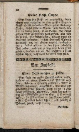Vom Rindfleisch.