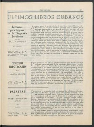 Últimos libros cubanos