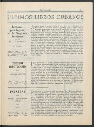 Últimos libros cubanos