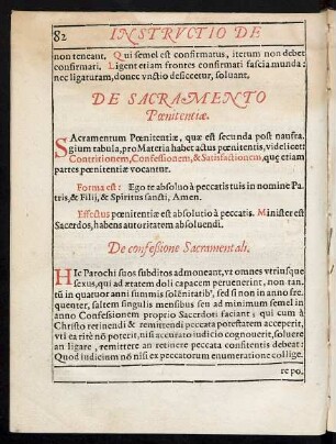 De Sacramento Poenitentiae.