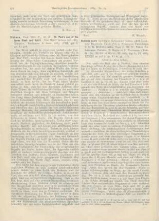 572-573 [Rezension] Analecta sacra Spicilegio Solesmensi parata edidit Joannes Baptista Card. Pitra, Episcopus Tusculanus S. E. R. Bibliothecarius. Tom. II. III. IV. Schluß des dritten Artikels