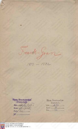 Franck, Louise, Schauspielerin bzw. Kammersängerin in Darmstadt