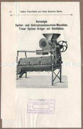 Sortier- und Unkrautsamenauslesemaschine