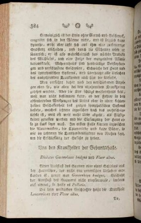 Von den Krankheiten der Geburtstheile. - Von den Krankheiten der Gebährenden, Säugenden und Wöchnerinnen.