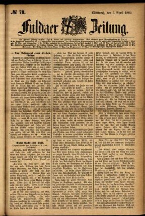 Ausgabe vom Mittwoch, den 05. April 1882.