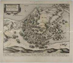 Schlacht bei Leucate (Languedoc) 1637 (aus Theatrum Europaeum, Bd. III)