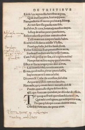 Rogat Amicum quendam, ne discedat ab officio.