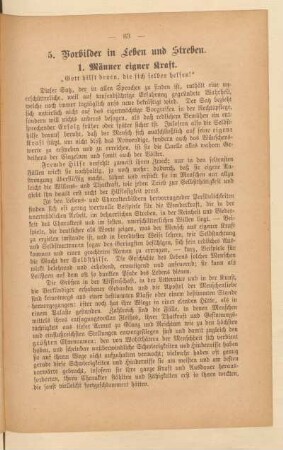 5. Vorbilder in Leben und Streben