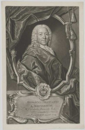 Bildnis des Henricvs Christianvs a Senckenberg