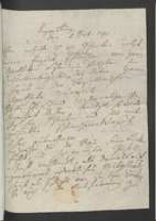 Brief von Johann Jacob Kohlhaas