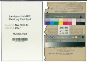Entnazifizierung Karl Mueller , geb. 19.11.1898 (Foerster)