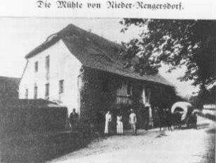 Kodersdorf-Niederrengersdorf. Mühle, aus: Borrmann: Chronik von Rengersdorf, 1934