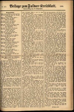 Zweite Ausgabe vom Donnerstag, den 17. September 1896.