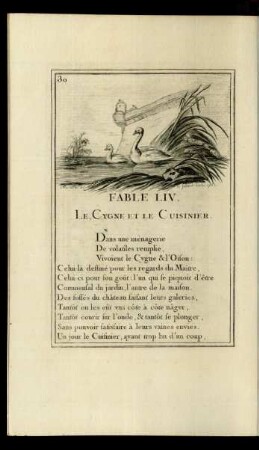 Fable LIV. Le Cygne Et Le Cuisinier.