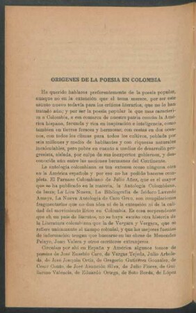 Orígenes de la poesía en Colombia