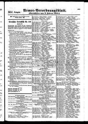 351.Ausgabe. Mittwoch, 3. Februar 1915