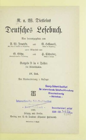 Teil 4, [Schülerbd.]: [Teil 4, [Schülerbd.]]