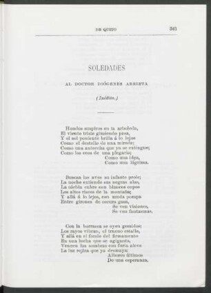 Soledades : (Inédita.)