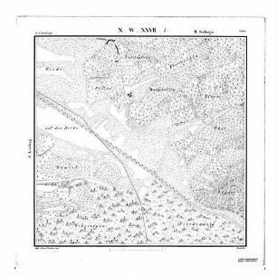 Kartenblatt NW XXVII 1 Stand 1831