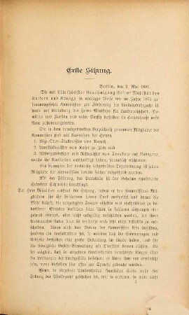 Verhandlungen der Kommission zur Förderung der Pferdezucht in Preußen. 1881, Mai