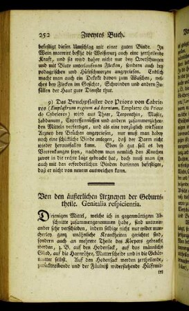Von den äußerlichen Arzneyen der Geburtstheile