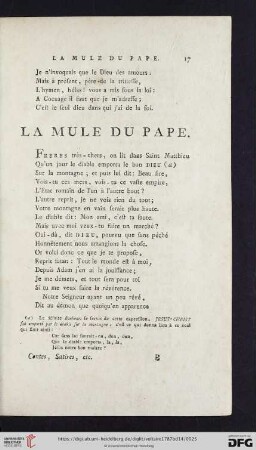 La mule du Pape