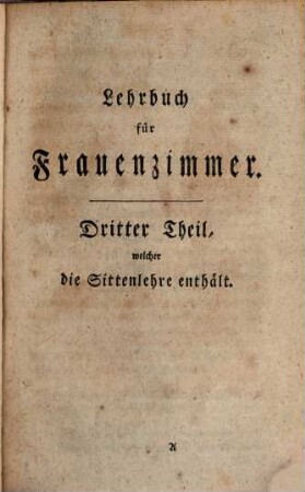 Lehrbuch für Frauenzimmer, 2