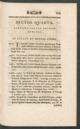 Sectio quarta