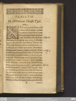 Praefatio In Adventum Christi Typicum.