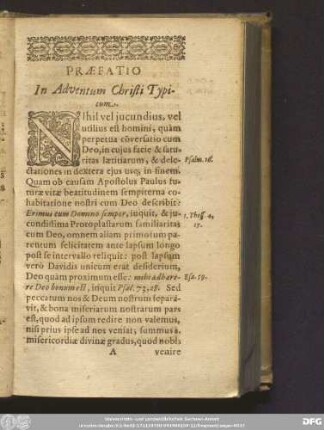 Praefatio In Adventum Christi Typicum.