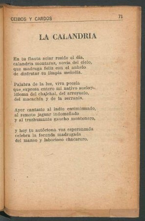 La calandria