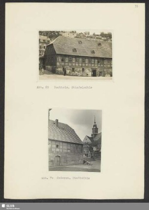 Abb. 69 Buchholz, Stiefelmühle. - Abb. 70 Oederan, Stadtmühle