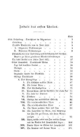 Inhalt des ersten Theiles