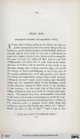 Chap. XIII: Solomon's friends and Solomon's work