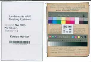 Entnazifizierung Heinrich Kersten , geb. 08.03.1920 (Bergmann)
