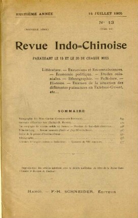 15 Juillet 1905. No 13